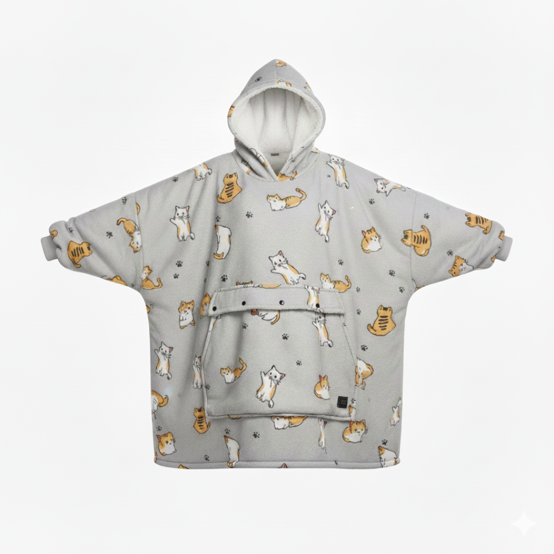 Oversized verwarmbare hoody