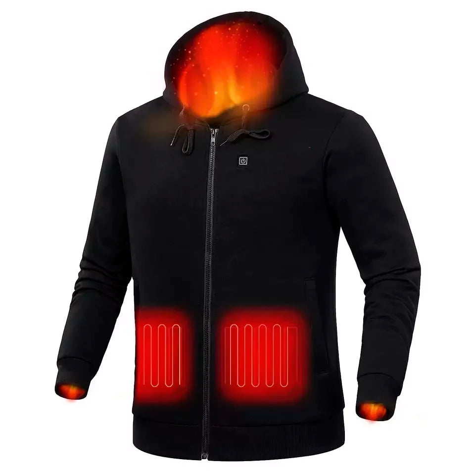 Verwarmbaar vest met capuchon