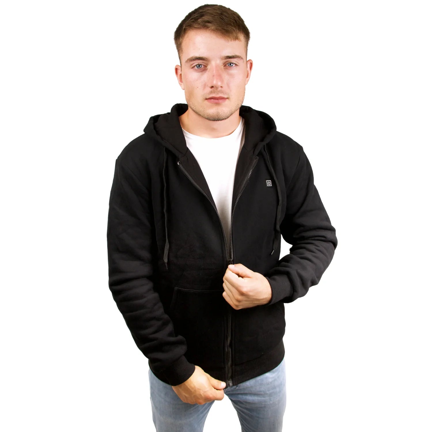 Verwarmbaar vest met capuchon