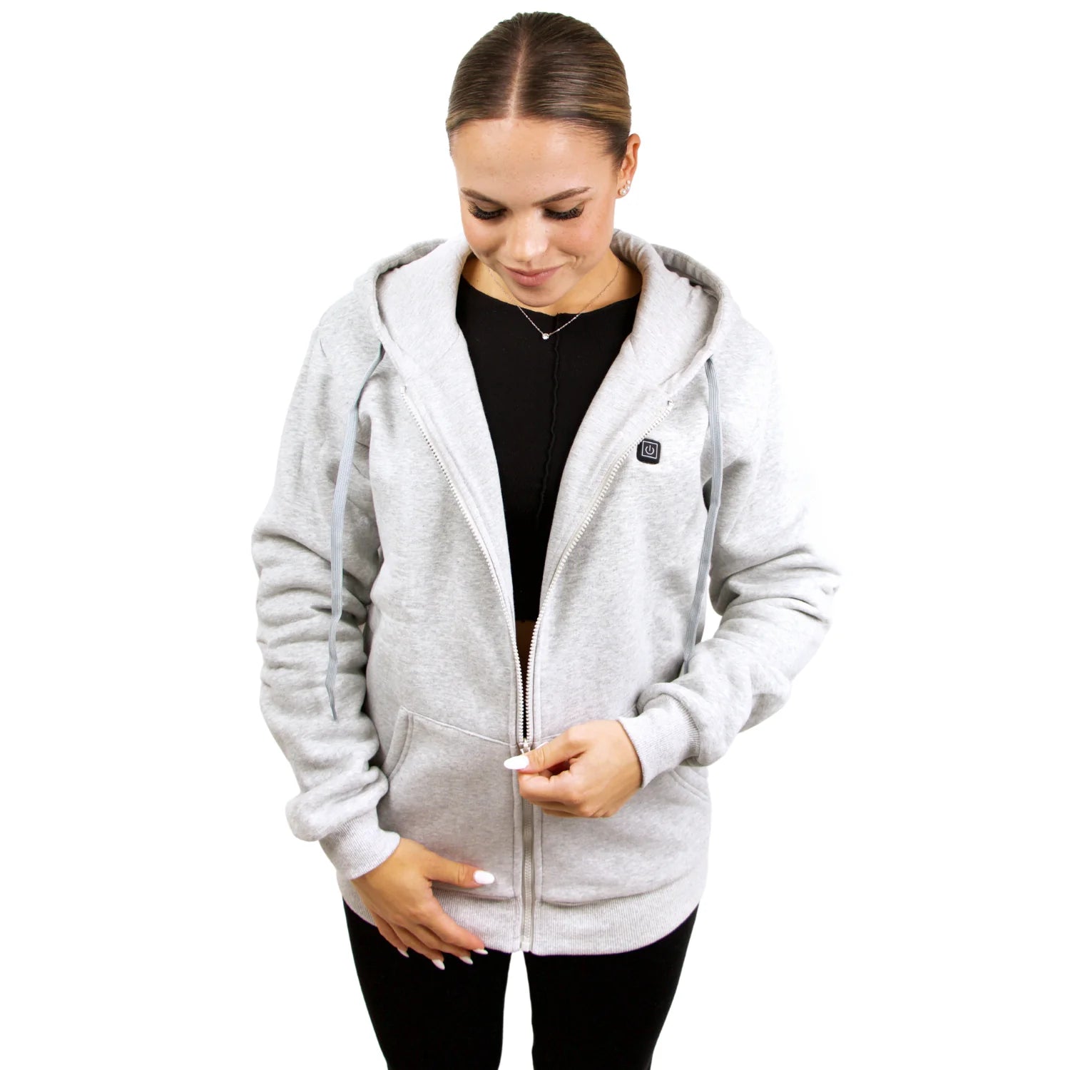 Verwarmbaar vest met capuchon