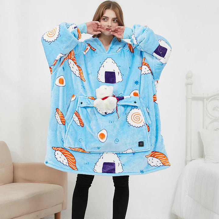 Oversized verwarmbare hoody