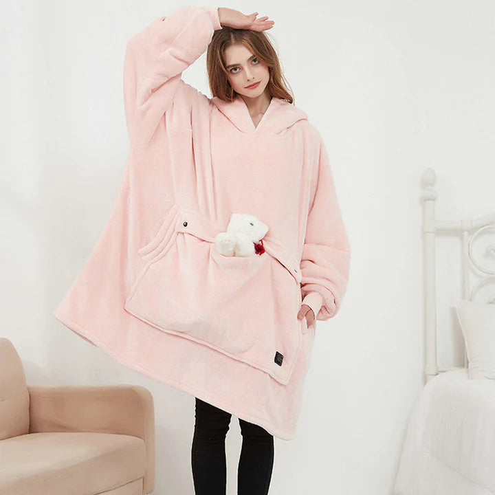 Oversized verwarmbare hoody