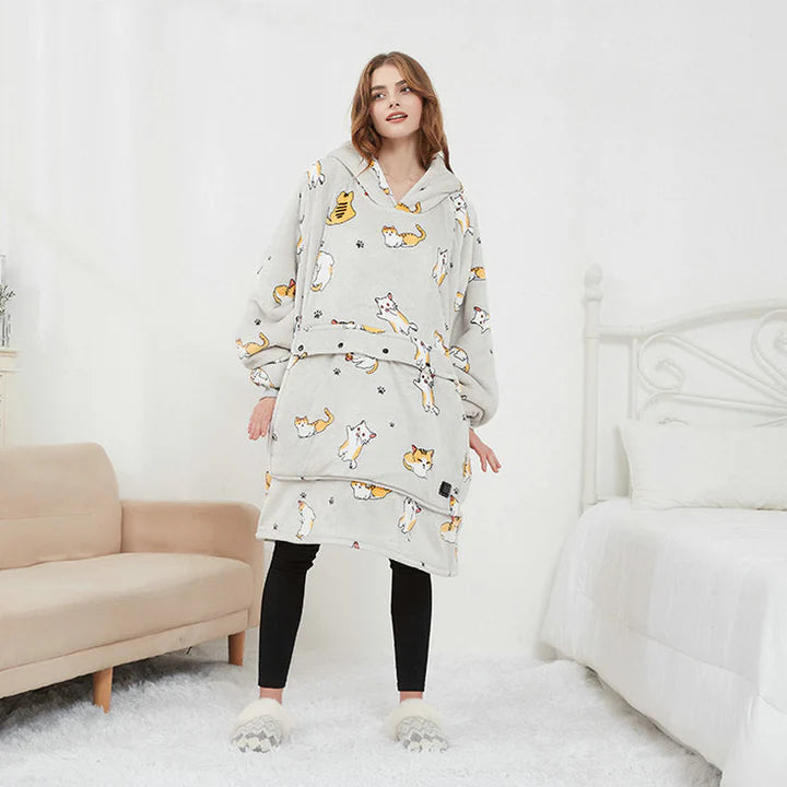 Oversized verwarmbare hoody
