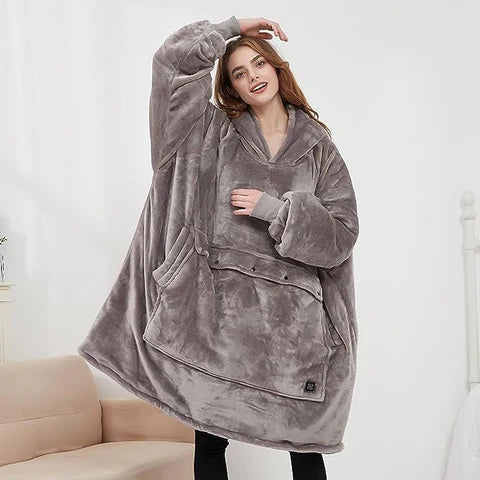 Oversized verwarmbare hoody