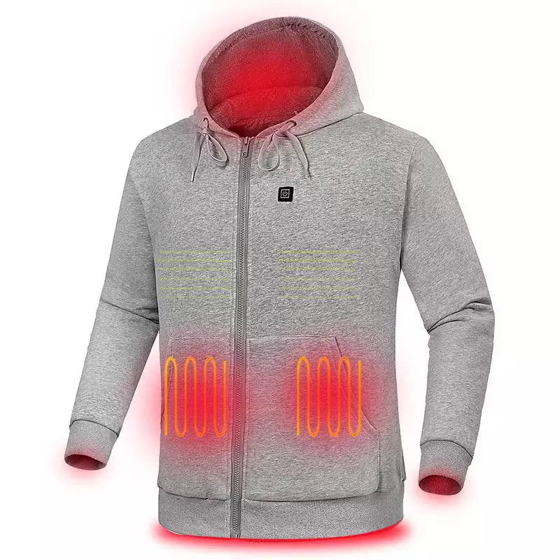 Verwarmbaar vest met capuchon